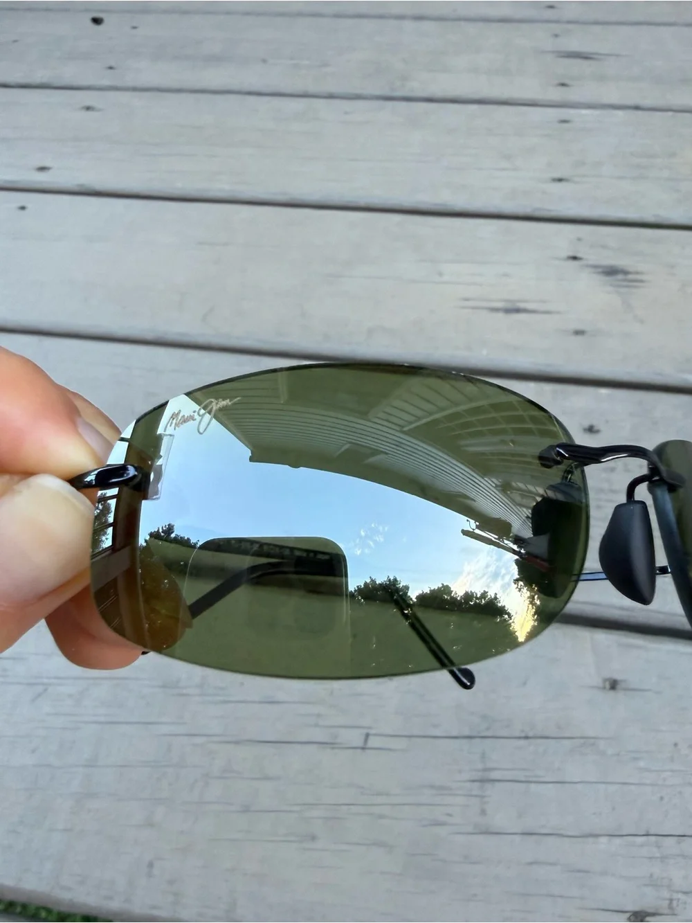 Maui Jim Honolua Bay MJ-516-02 rimless polarized sunglasses